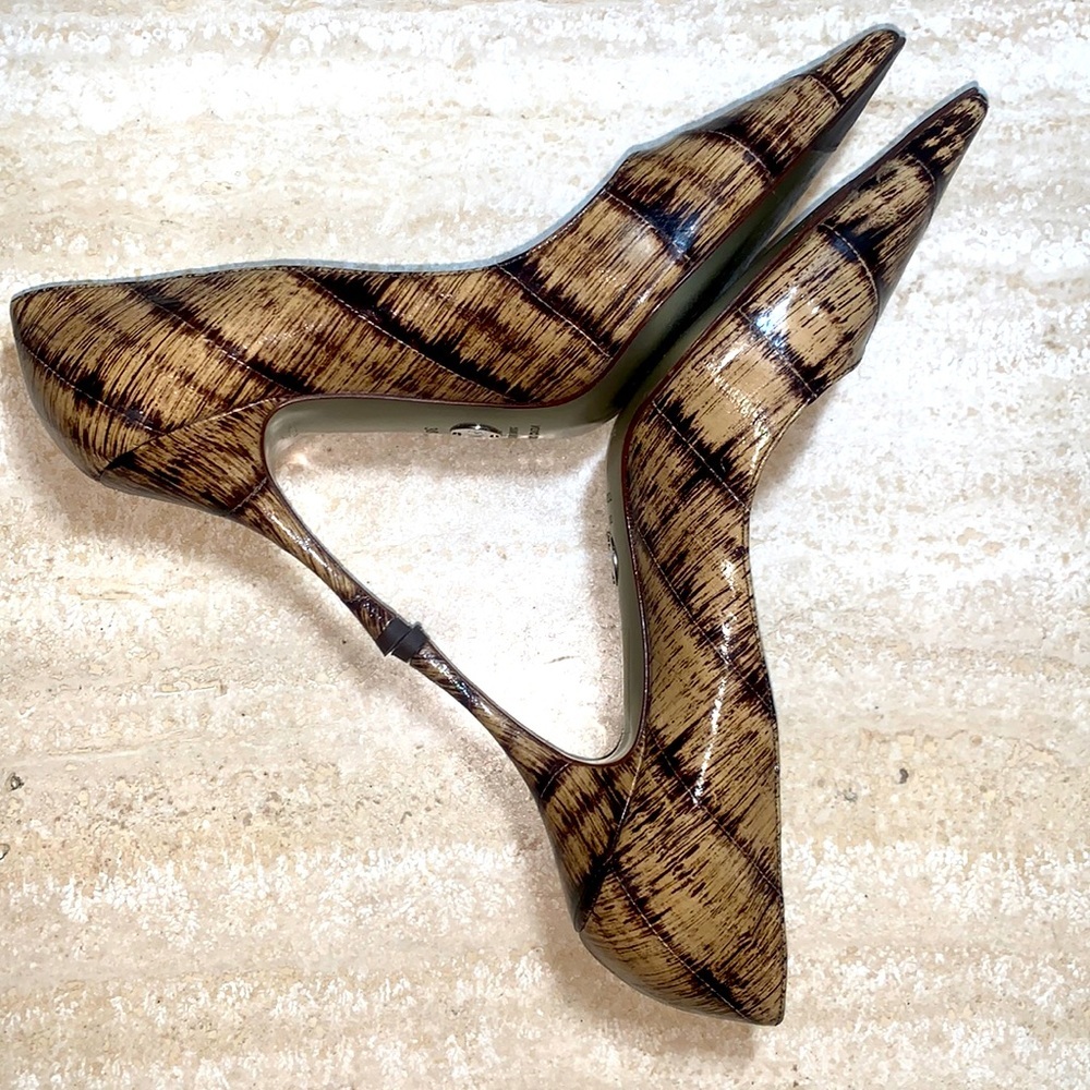 DOLCE & GABBANA eel stilettos heels, tan/brown. Did you hear? Eel's the deal! 38 - Picture 4 of 16